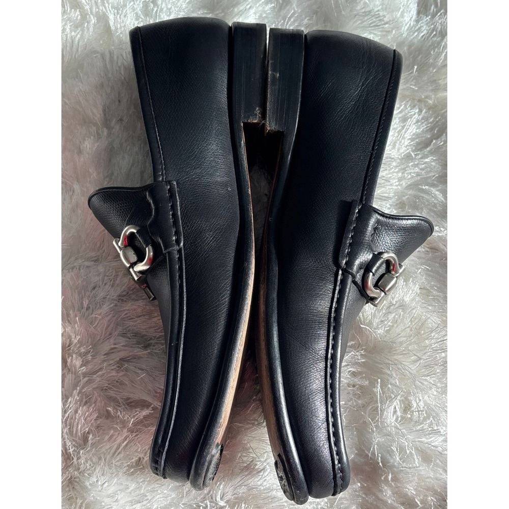 Salvatore Ferragamo Mens Gancini Bit Loafers Black Leather ZM 014782 10.5 Luxury - Picture 8 of 8